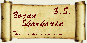 Bojan Skorković vizit kartica